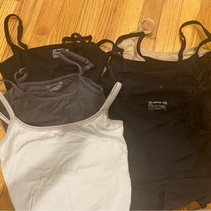 Lot of 7 pact organic Everyday Shelf Bra Camisoles